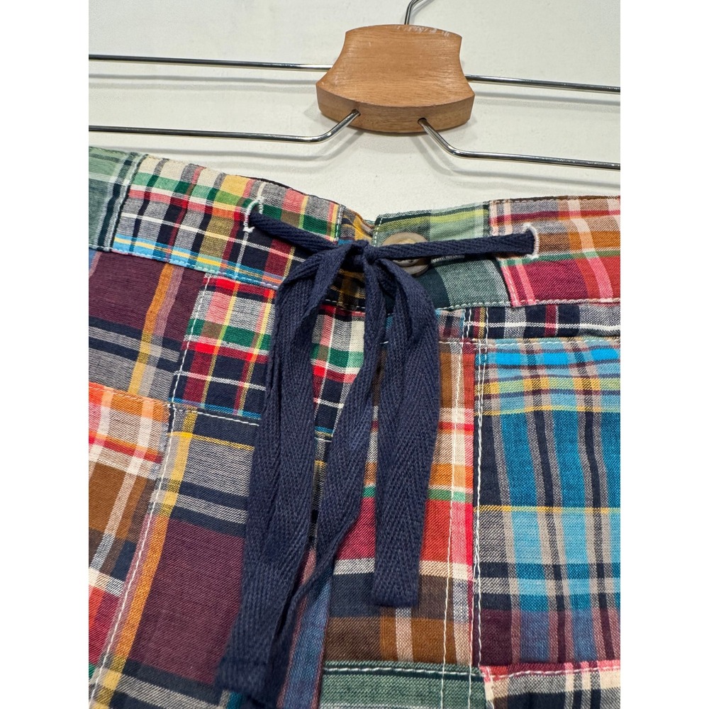 NorthStyle Patchwork Madras Skort Plaid Cotton Shorts Skirt M Multi Excellent - Picture 3 of 9